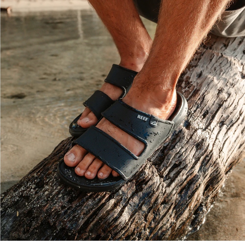Reef Men's Black Slide Sandals